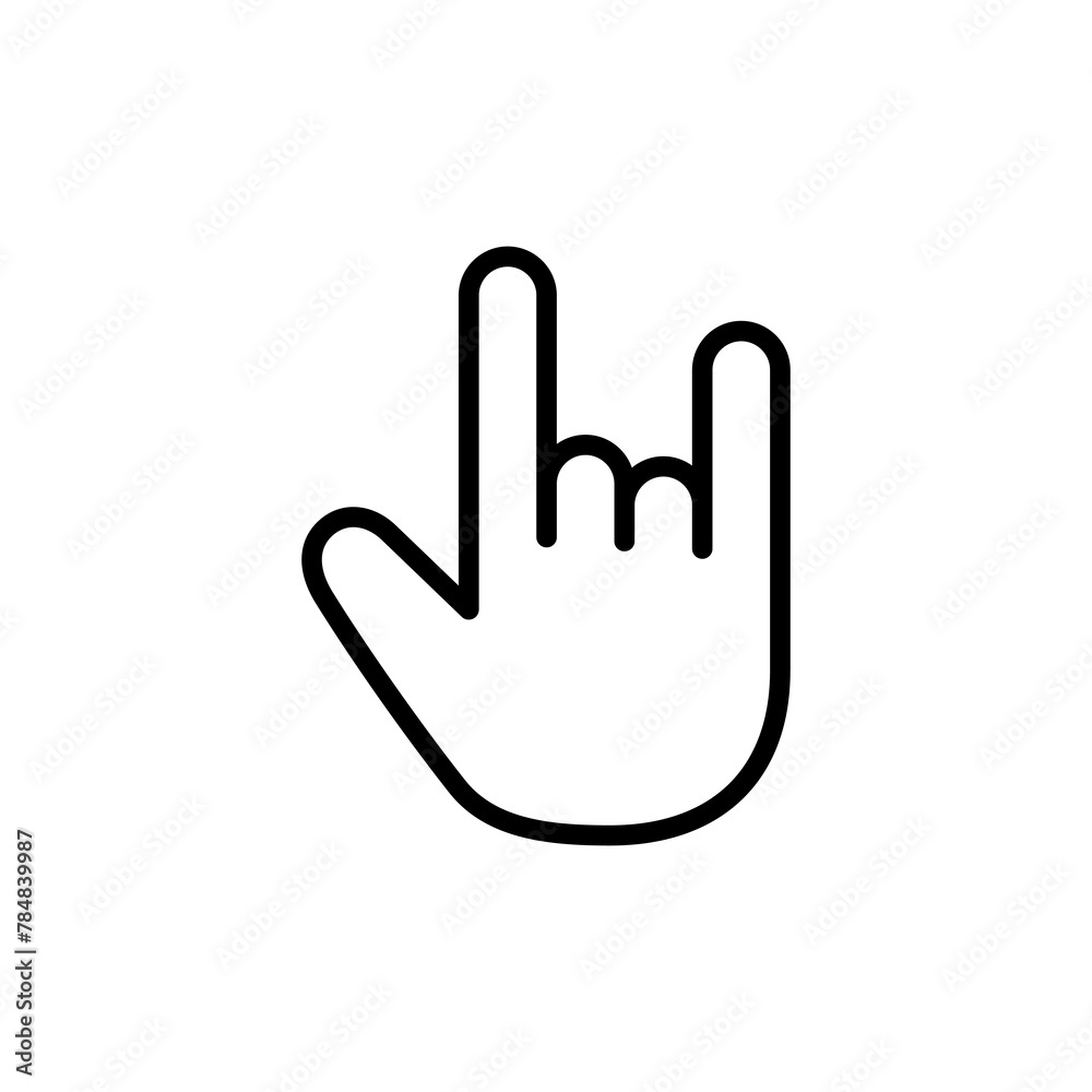 Hand icon vector isolated on white background. Hand gesture. hand stop Hand icon vector isolated on white background. Hand gesture. hand stop