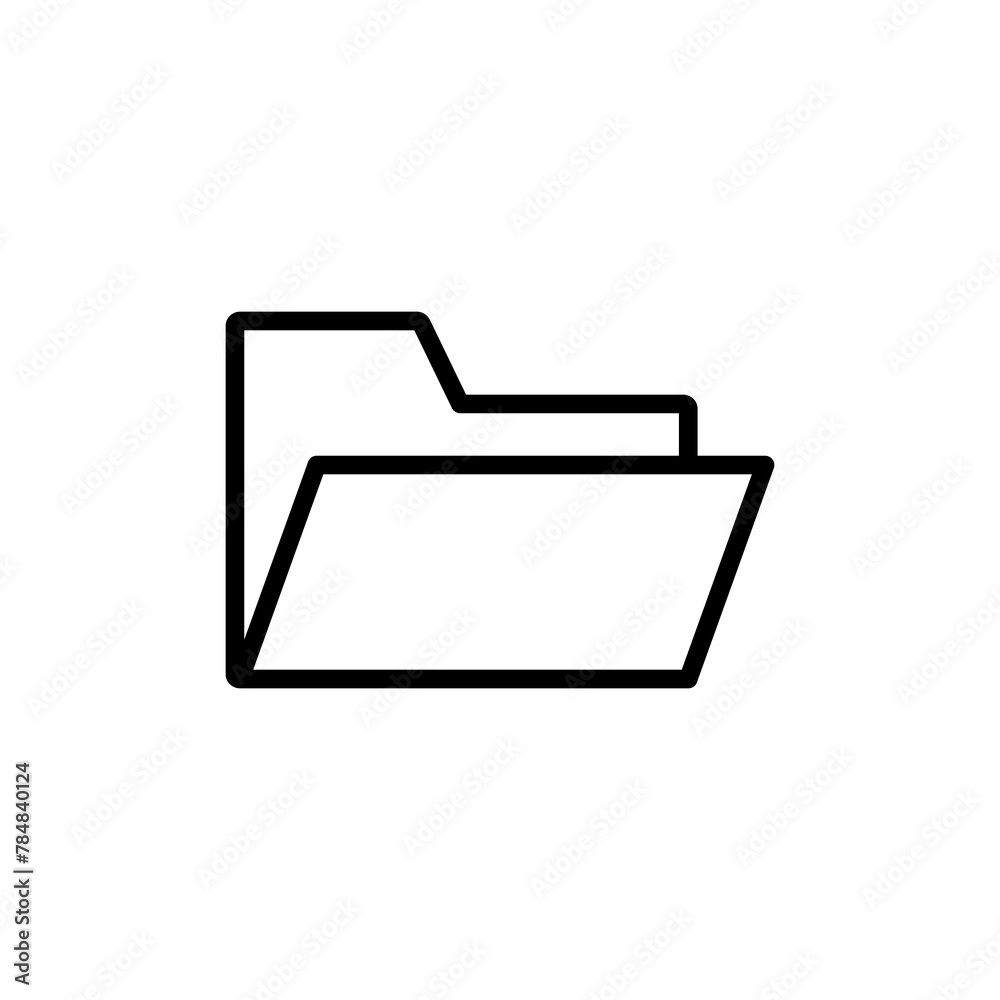 Folder Icon vector isolated on white background. Folder and documents Icon. icon archive Folder Icon vector isolated on white background. Folder and documents Icon. icon archive