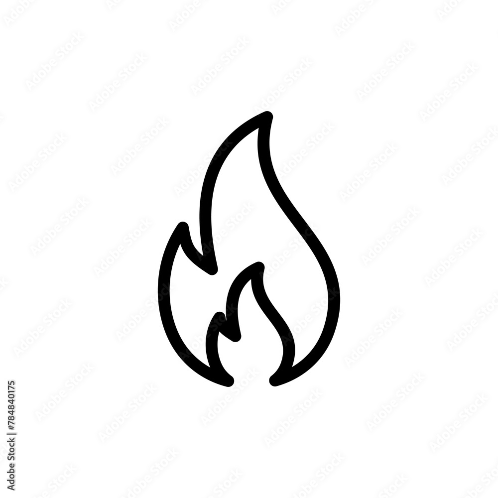 Fire icon vector isolated on white background. Fire flame icon template. Fire flames symbol vector Fire icon vector isolated on white background. Fire flame icon template. Fire flames symbol vector