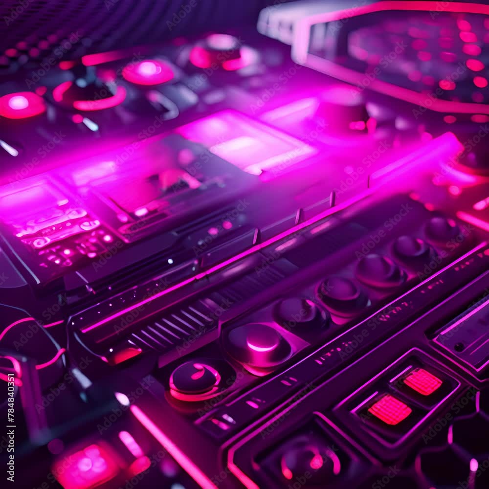 A control panel with a lot of buttons, knobs, and a screen with a lot of information on it. A control panel with a lot of buttons, knobs, and a screen with a lot of information on it.