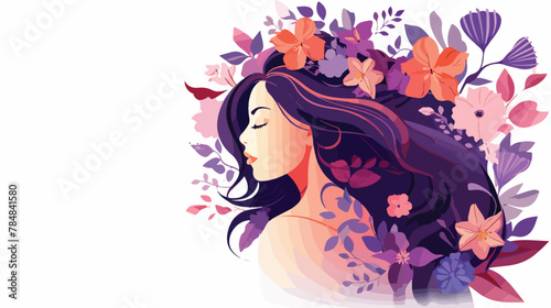 Vector International woman day concept silhouette i