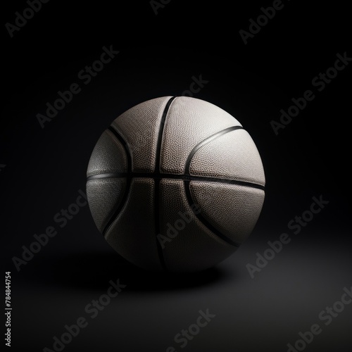 basketball ball on dark gray background © ProArt Studios