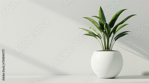 home indoor plant with a modern plant pod with white background for die cut