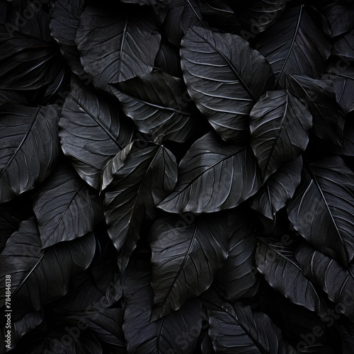 texture latte black leaves  background  dark black leaves  dark leaves  black leaves background