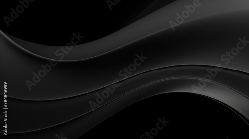 silhouette abstract black background in the style of fluid and dynamic lines, minimalist background