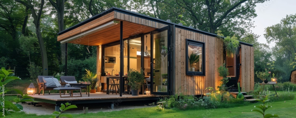 The tiny house movements highlight compact, eco-friendly homes, designed for minimalist and sustainable living.