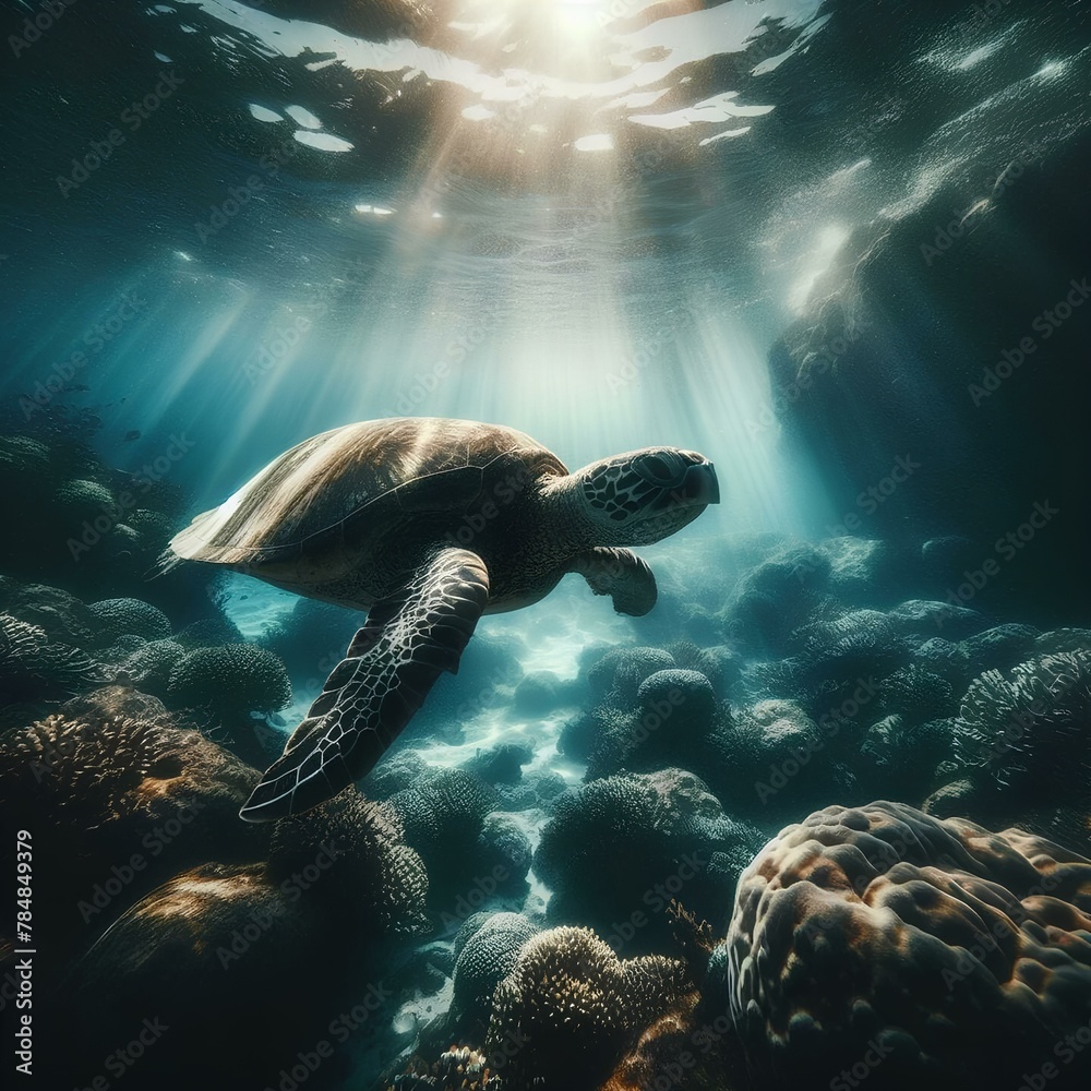 Obraz premium sea ​​turtle 6