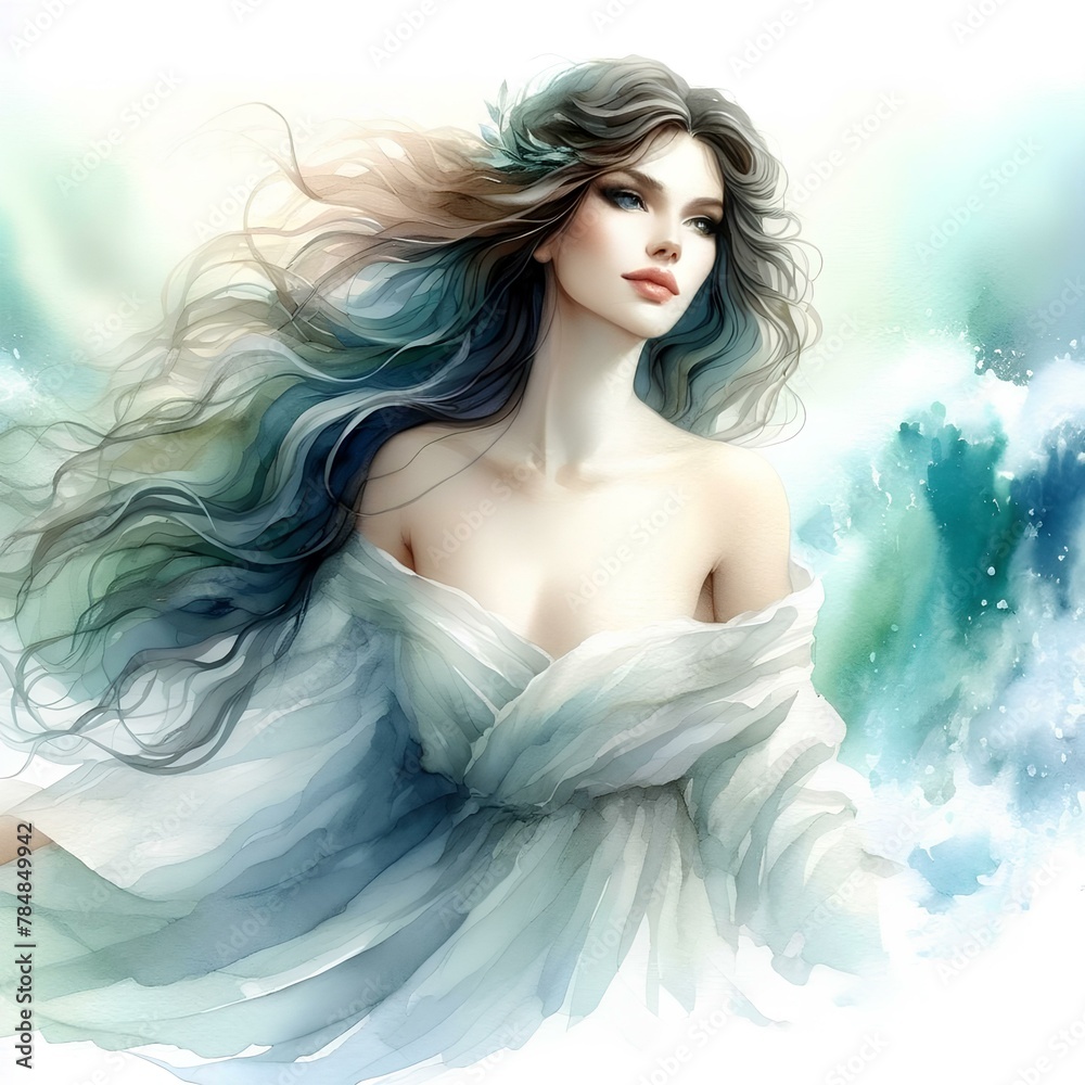 Tethys, the beautiful goddess of water Tethys, the beautiful goddess of water