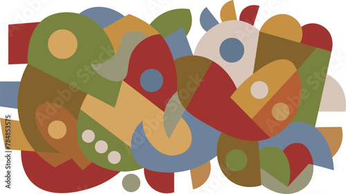 colorful abstract art for wall decoration
