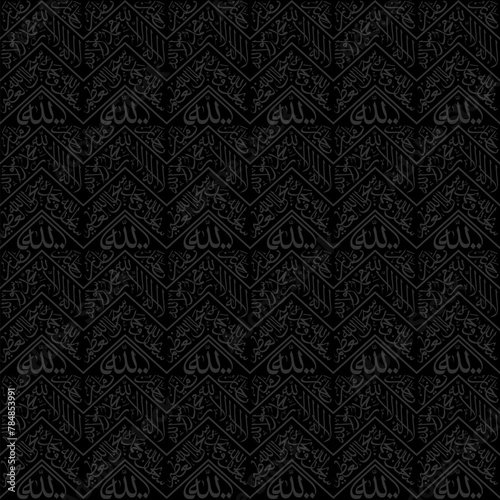 Kiswah cloth motif of the Holy Kaaba