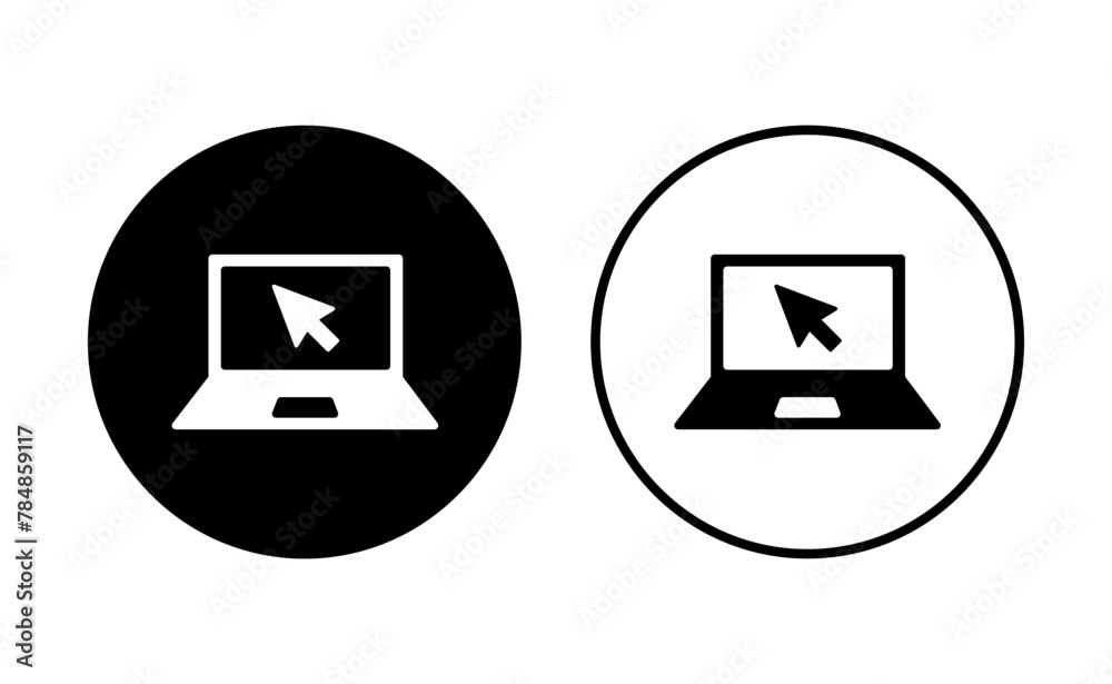 Laptop icon set. computer icon vector Laptop icon set. computer icon vector