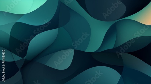 Abstract geometric wallpaper abstract pattern, dark blue and dark green