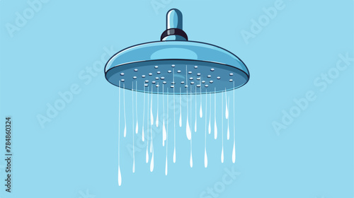 Water shower icon design vector 2d flat cartoon vac © Mishi