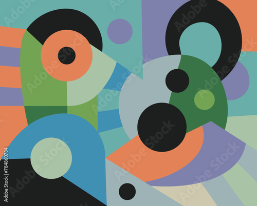 colorful abstract art for wall decoration
