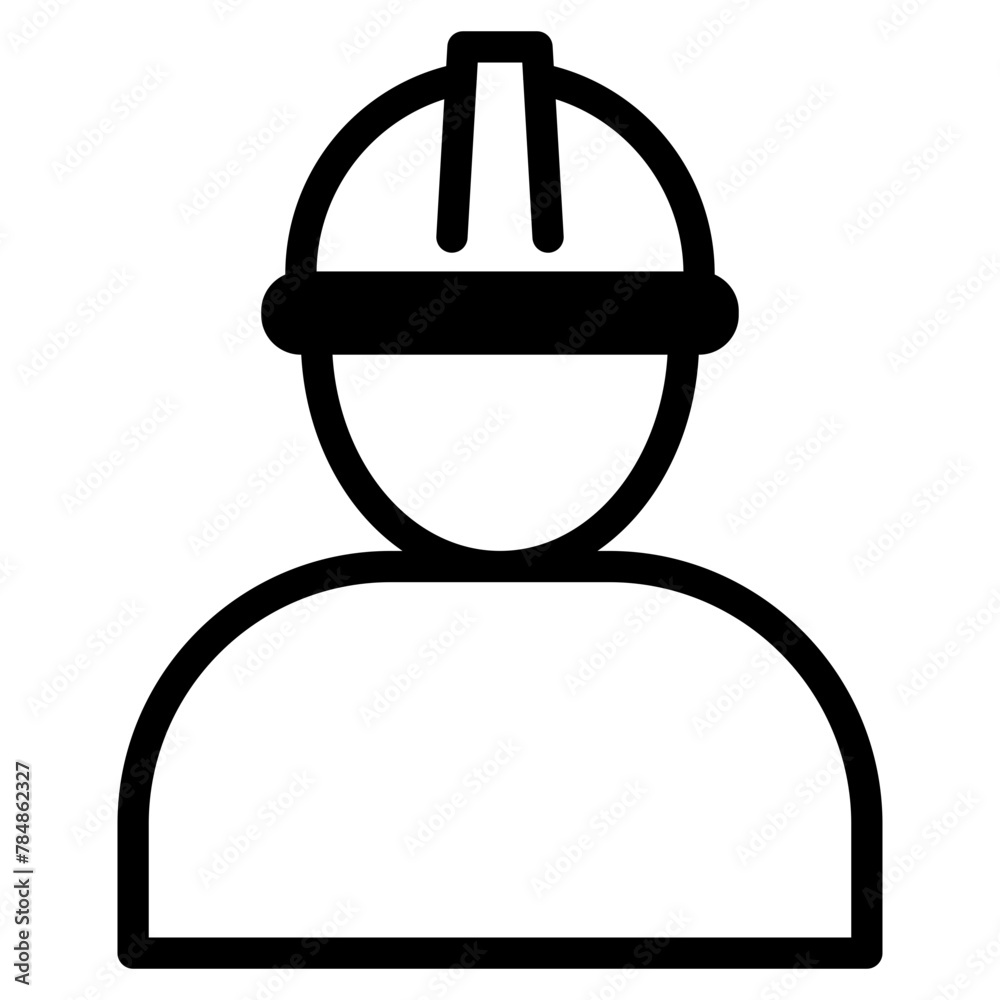 Construction worker vector icon Construction worker vector icon