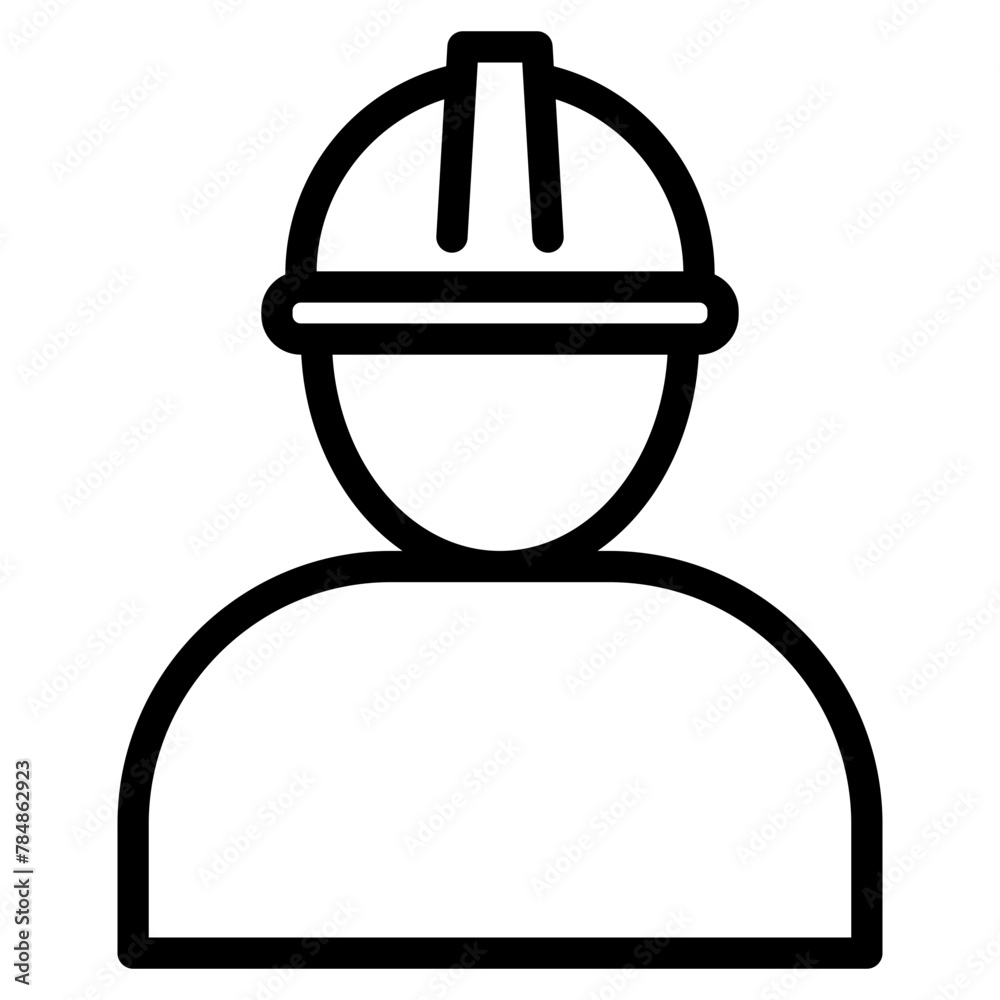 Construction worker vector icon Construction worker vector icon