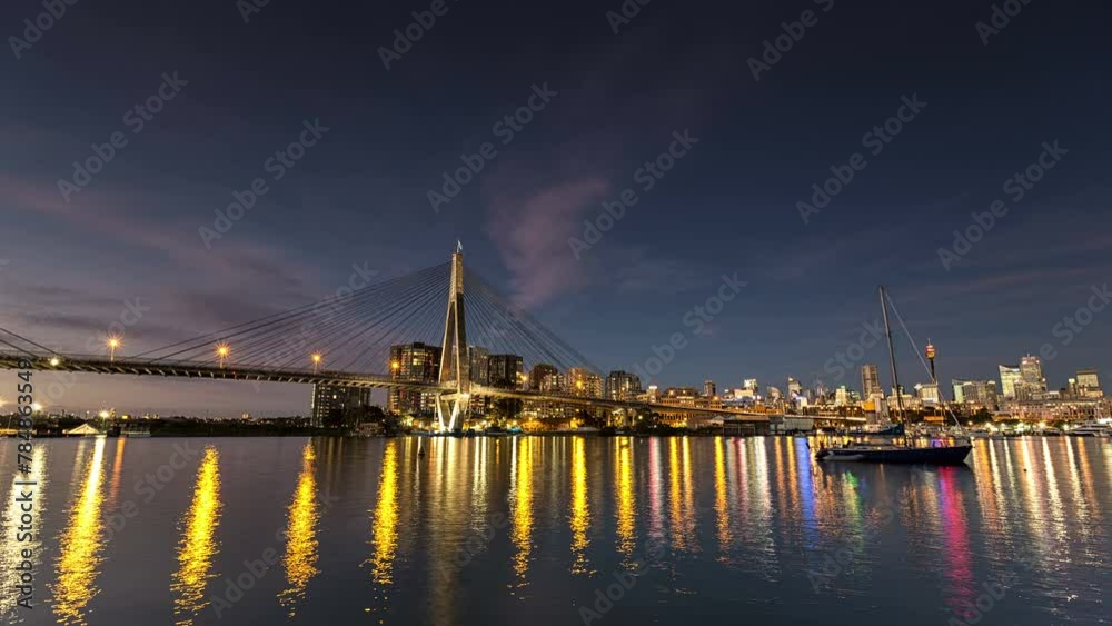 Sydney Skyline and Anzac Bridge Hyperlapse Sydney Skyline and Anzac Bridge Hyperlapse