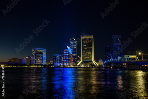 St. Johns River at night in Jacksonville
