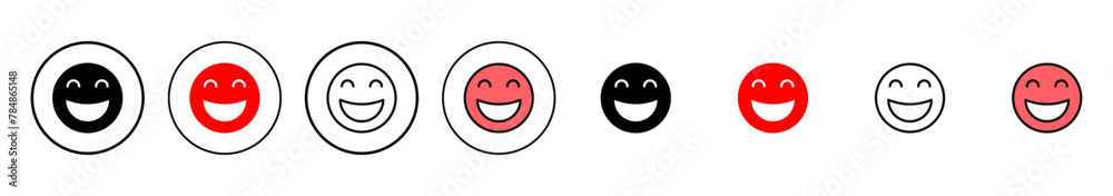 smile icon vector illustration. smile emoticon icon. feedback sign and symbol