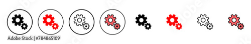 setting Icon vector illustration. Cog settings sign and symbol. Gear Sign