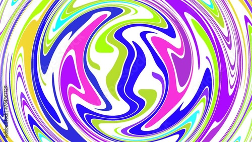 Pastel liquid cartoon abstract background animation. Colourful version. Good for intro, titles, opener, presentation, etc... Seamless loop. Sweet children animation.