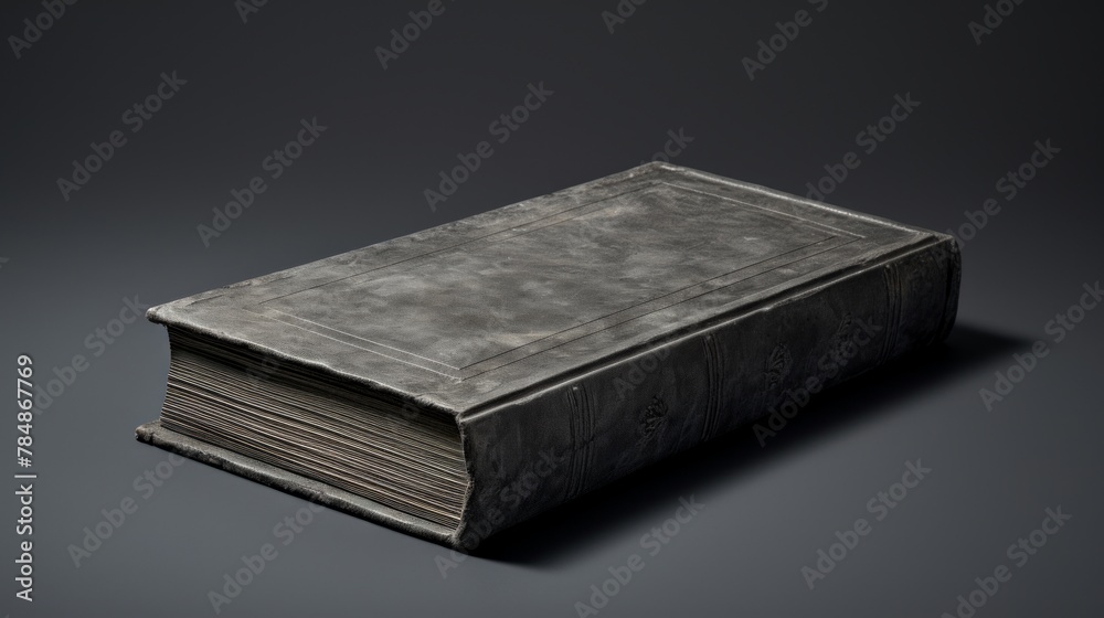 Obraz premium A book on grey background