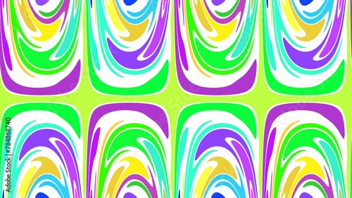 Pastel liquid cartoon abstract background animation. Colourful version. Good for intro, titles, opener, presentation, etc... Seamless loop. Sweet children animation.