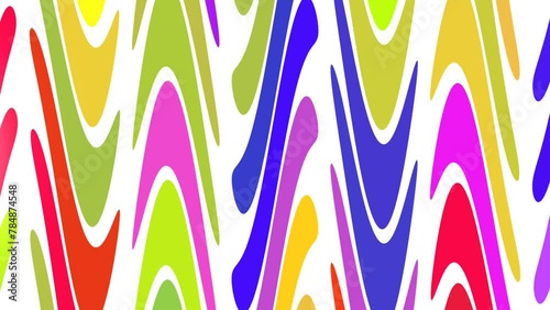 Pastel liquid cartoon abstract background animation. Colourful version. Good for intro, titles, opener, presentation, etc... Seamless loop. Sweet children animation.