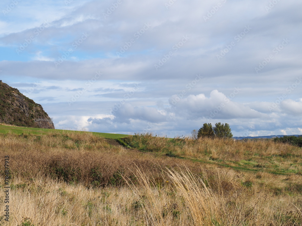 Fototapeta premium landscape in the mountains of the Arthur in Edinburgh
