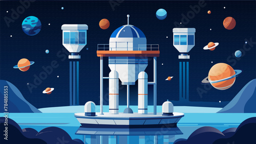 Floating gracefully in zero gravity the space habitats water purification system is a marvel of technology. The system starts by liquefying and