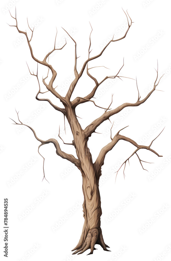 Fototapeta premium PNG Dry tree drawing sketch plant