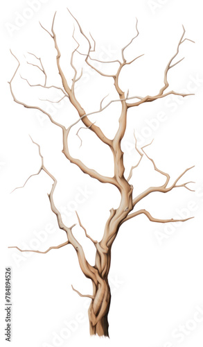 PNG Dry tree drawing sketch plant