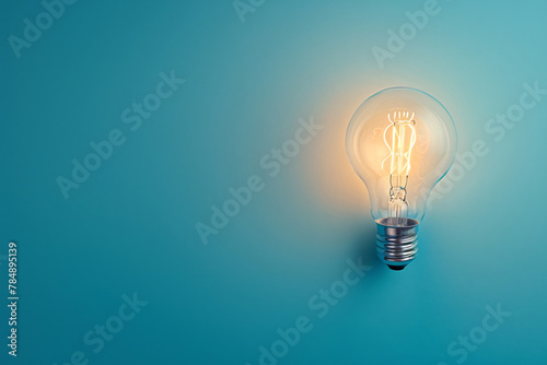 A glowing light bulb, symbolizing bright ideas and innovation in technology