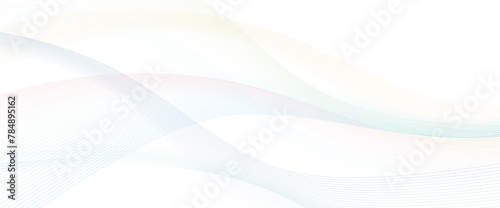 波のようなカラフルなグラデーションのウェーブラインのベクター背景画像