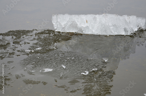 a floating piece of ice