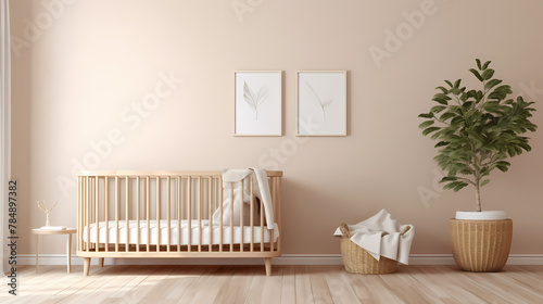 Baby crib with side rails