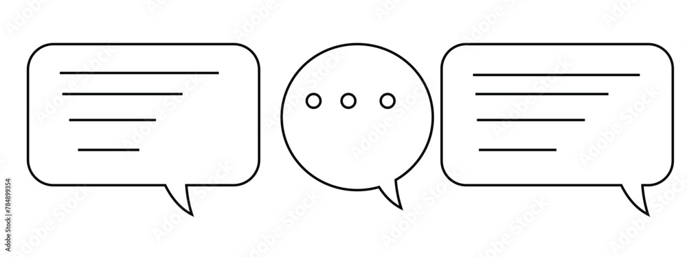 Talk bubble speech icon. Blank empty bubbles vector design elements. Chat on line symbol template. Dialogue balloon sticker eps 10. Talk bubble speech icon. Blank empty bubbles vector design elements. Chat on line symbol template. Dialogue balloon sticker eps 10.