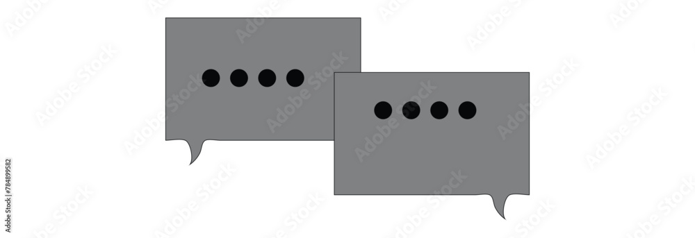 Talk bubble speech icon. Blank empty bubbles vector design elements. Chat on line symbol template. Dialogue balloon sticker silhouette. Talk bubble speech icon. Blank empty bubbles vector design elements. Chat on line symbol template. Dialogue balloon sticker silhouette.