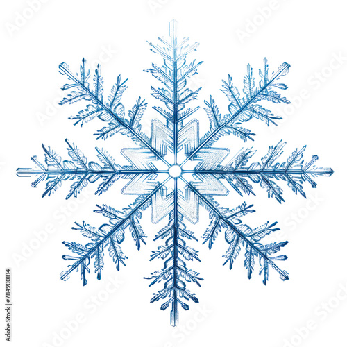 PNG Snowflake white blue white background