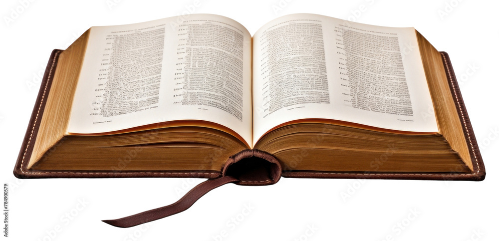 Obraz premium PNG Opened book publication reading page