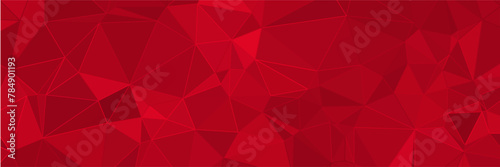 abstract red polygonal background with triangles