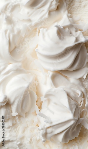 Coconut ice cream texture background
