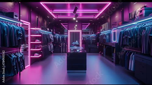 Contemporary Clothing Shop with Futuristic Interior Styling