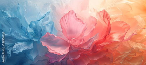 A soft abstract painted flower petal background, suitable for art and nature-themed designs.