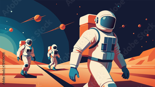 Clad in our space suits we travel through the cosmos our outward appearance transforming with each new dimension we encounter. From protecting