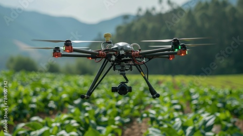 Pest Detection Drones Surveying Agricultural Fields for Threats and Identifying Solutions