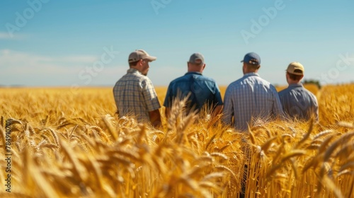 Wallpaper Mural Mature Wheat Field Consultations Among Agricultural Professionals Torontodigital.ca