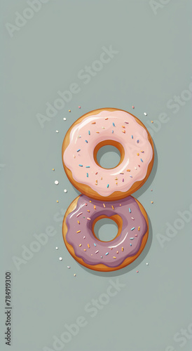 ring on a blue background