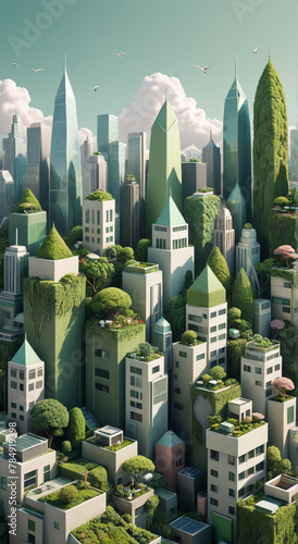 view of the city  phone wallpaper 