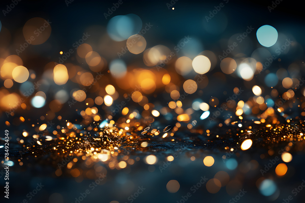 Holographic dark black, yellow backlight falling in at night on blur background. Abstract Texture Background. Beautiful effect light sparkling meteors. Realistic clipart template pattern. Holographic dark black, yellow backlight falling in at night on blur background. Abstract Texture Background. Beautiful effect light sparkling meteors. Realistic clipart template pattern.